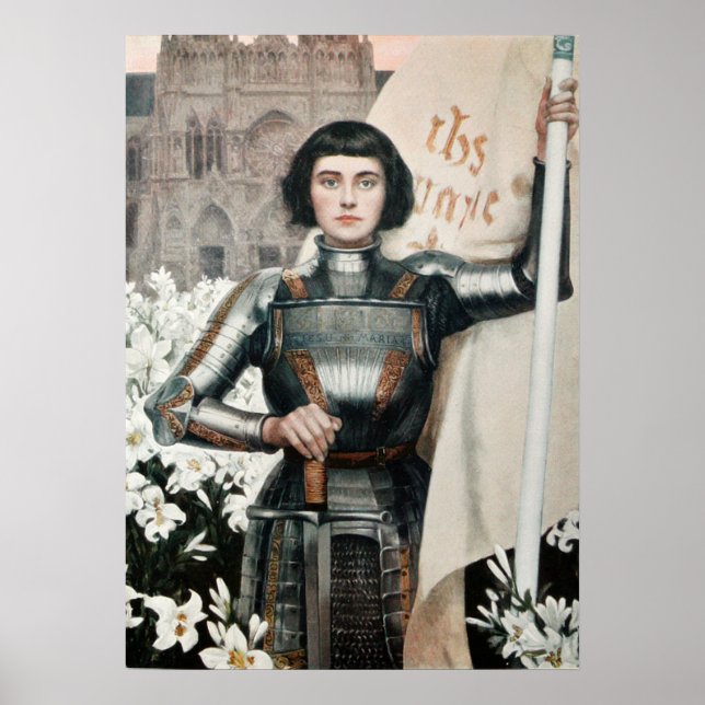 Poster Une gravure de Jeanne d'Arc en 1903 (Devant)