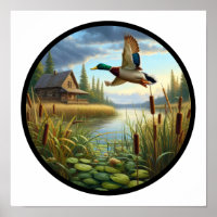 Une image circulaire en 3D d'un canard à Majard vo