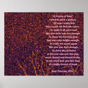 Poster Une image de douleur