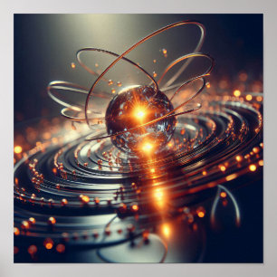 Poster Une image de fond technique abstraite