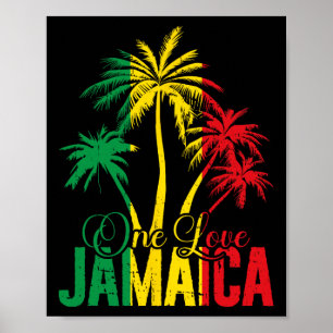 Poster Une Jamaïque d'amour Vacances jamaïcaines Palmes r