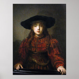 Poster Une jeune mariée juive - Rembrandt - 1641