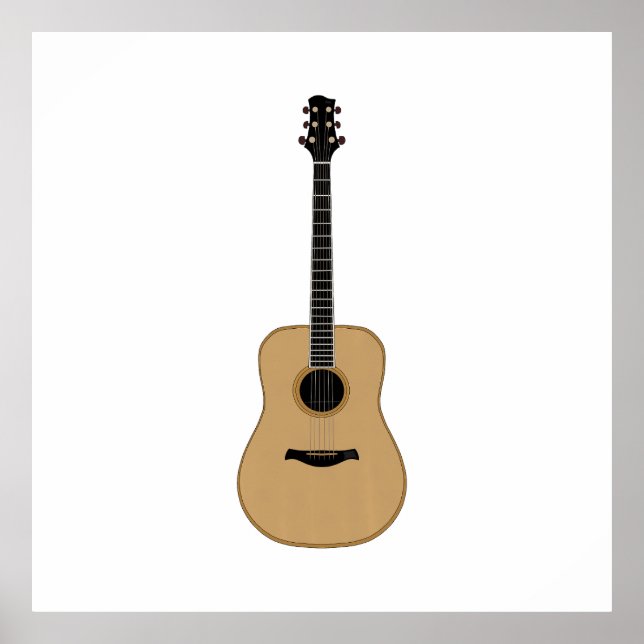 Poster Une jolie guitare (Devant)