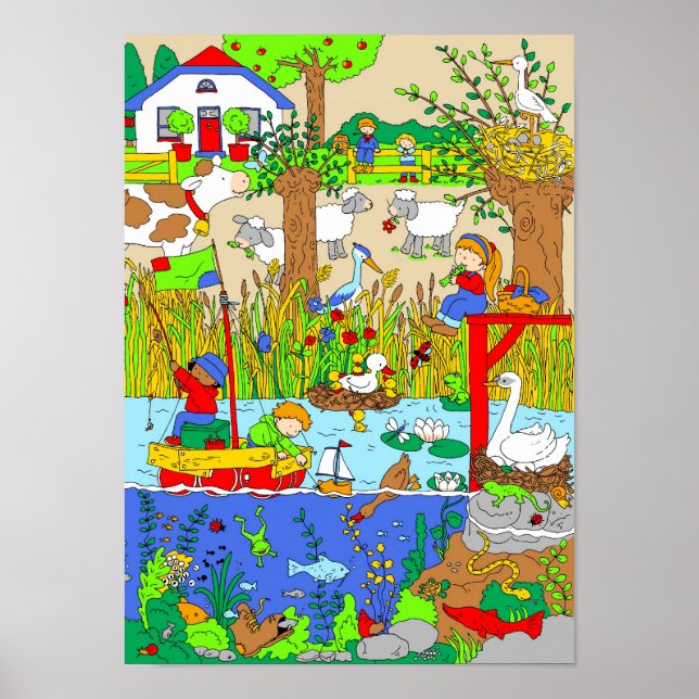 Poster Une journée à la campagne (Devant)