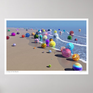 Poster Une Journée À La Plage