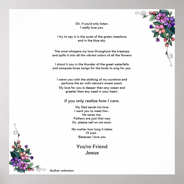 Poster Une Lettre D'Un Ami.. Deuxième partie. (Devant)