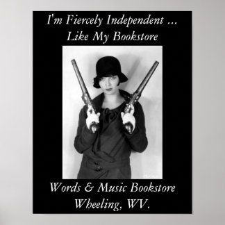 poster une librairie farouchement indépendante