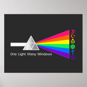 Poster Une lumière beaucoup de fenêtres prisme unitaire