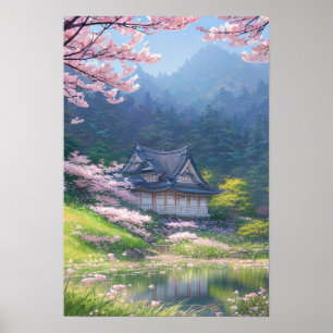 Poster Une Maison En Bois Confortable