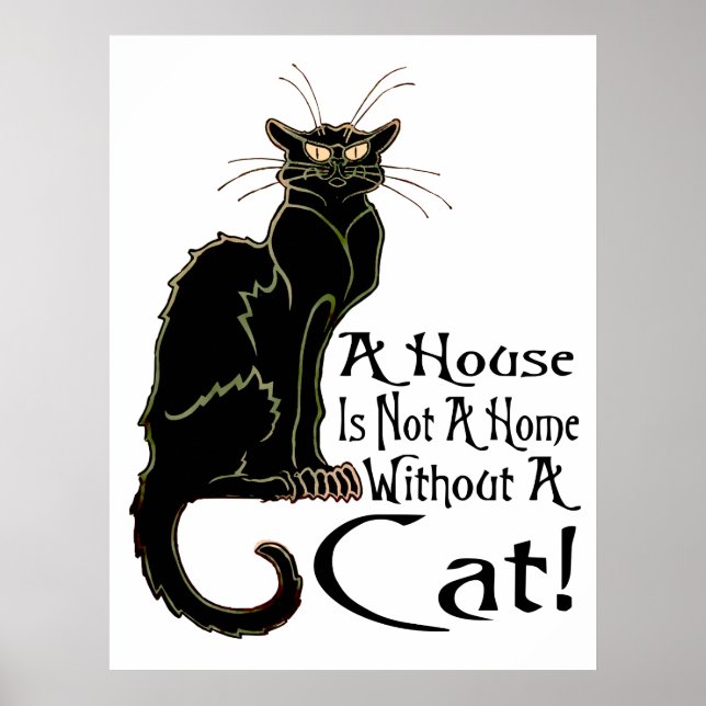 Poster "Une Maison N'Est Pas Une Maison Sans Chat" - Affi (Devant)