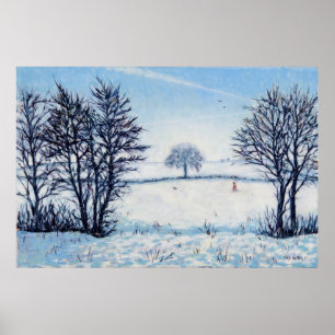 Poster Une marche hivernale