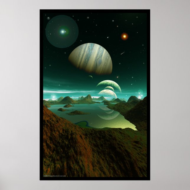 Poster Une mer verte (Devant)