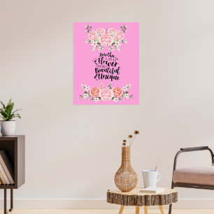 Poster Une Mère Est Comme Une Fleur