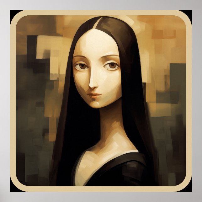 Poster Une Mona Lisa réimaginé, un classique mais aussi n (Devant)