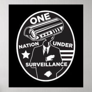 Poster Une nation sous la copie de surveillance
