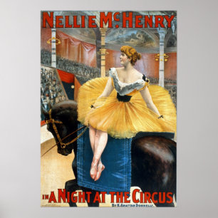 Poster Une nuit au Circus Matte Print