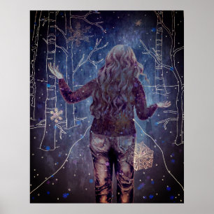 Poster Une nuit neigeuse