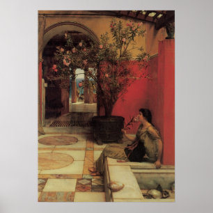 Poster Une Oleander par Alma Tadema, Fleurs Vintages