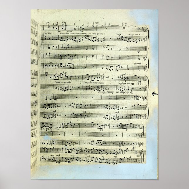 Poster Une page de l'une des deux seules copies (Devant)