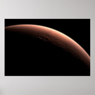 Poster Une Partie De Mars À La Limite De La Lumière Et De