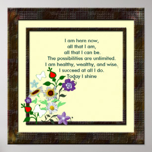 Poster Une pensée pour le jour