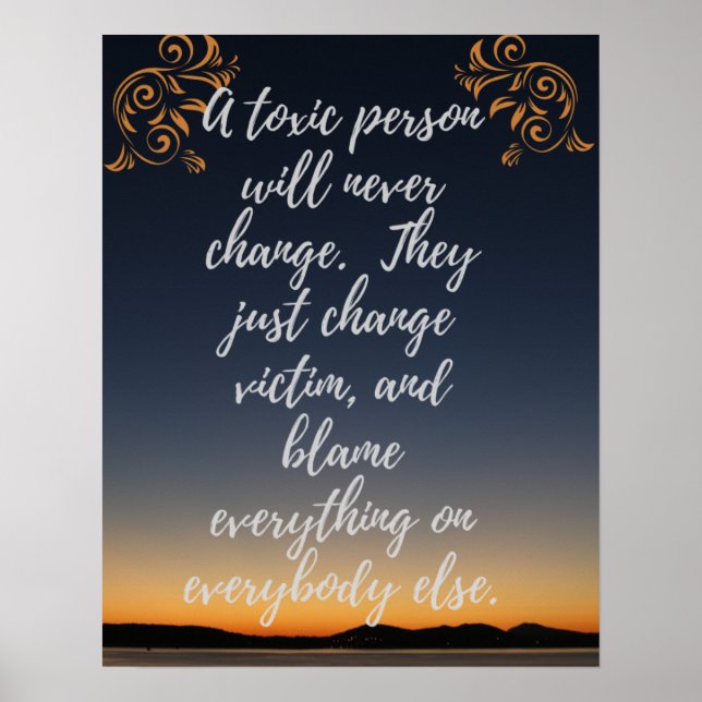 Poster Une personne toxique Wood Wall Art (Devant)