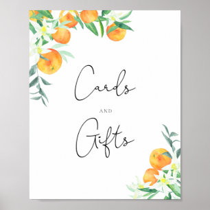 Poster Une petite carte de cadeaux et de mignardise pour