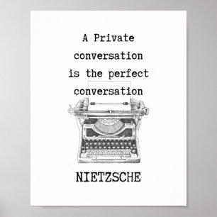 Poster Une philosophie de la CONVERSATION parfaite cite N