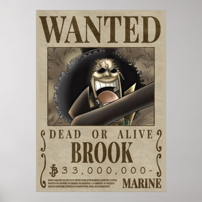 Poster Une pièce Brook 1er recherchée (Devant)