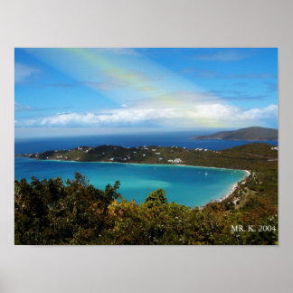 POSTER UNE PLAGE DANS LES ÎLES