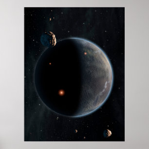 Poster Une Planète Comme La Terre Riche En Carbone Et Sèc