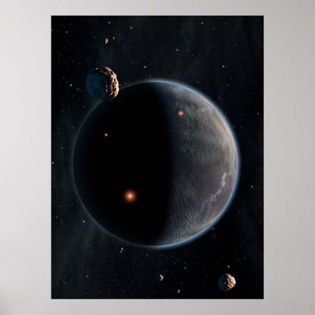 Poster Une Planète Comme La Terre Riche En Carbone Et Sèc (Devant)