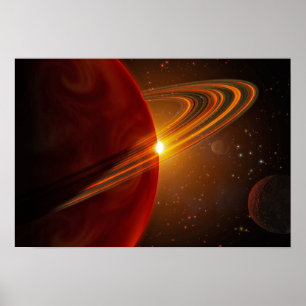 Poster Une planète géante en orbite autour de l'étoile so