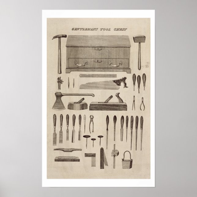 Poster Une poitrine d'outils pour Gentleman, du catalogue (Devant)
