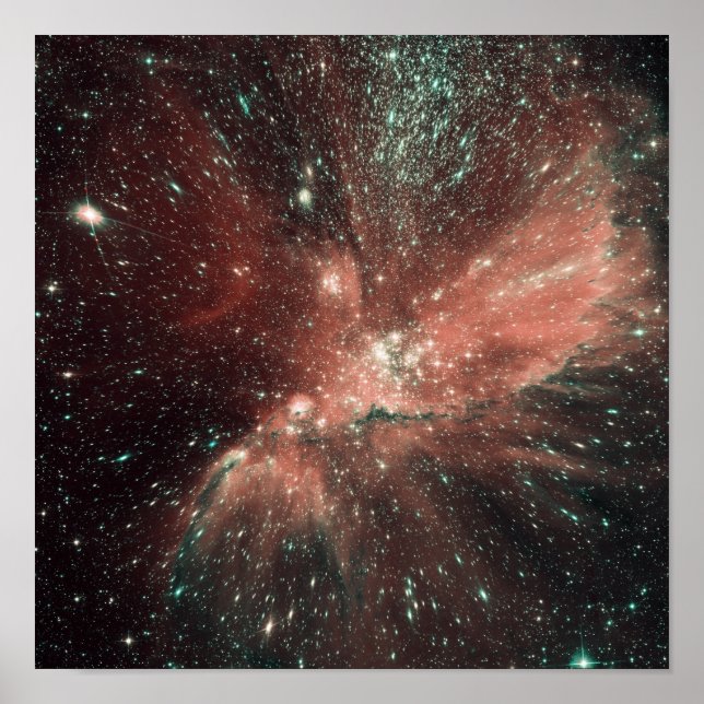 Poster Une population d'étoiles naissantes dans la Voie L (Devant)