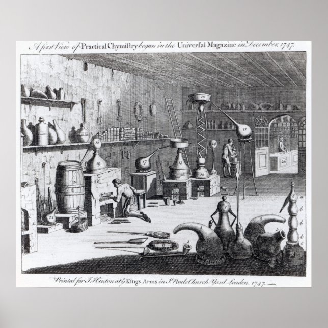 Poster Une première vue de la chimie pratique (Devant)