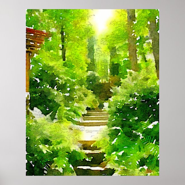 Poster Une promenade parmi les fougères (Devant)