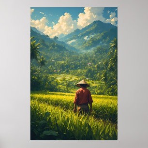 Poster Une récolte paisible
