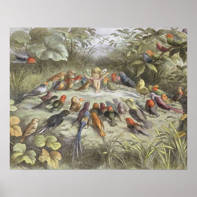 Poster Une répétition en terre fée, illustration de "In F (Devant)