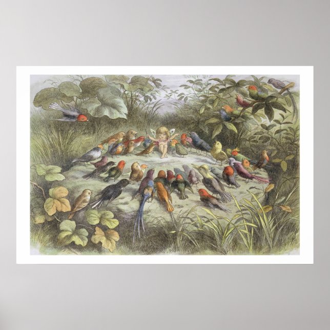 Poster Une répétition en terre fée, illustration de "In F (Devant)