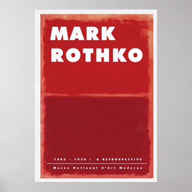 Poster Une Rétrospective 4 (Devant)