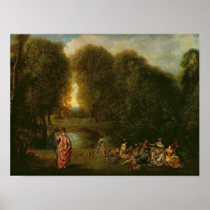 Poster Une réunion en parc