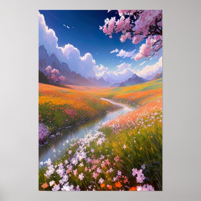 Poster Une révérence vivante : Fleurs en Harmonie (Devant)