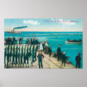 Poster Une scène de pêche avec un crochet énorme