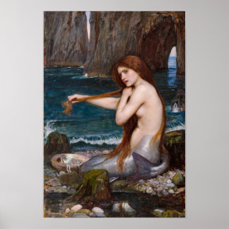 Poster Une sirène de John William Waterhouse 1900 Small