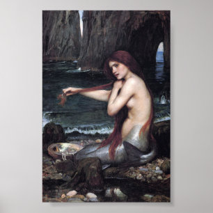 Poster Une Sirène John William Waterhouse Mythologique