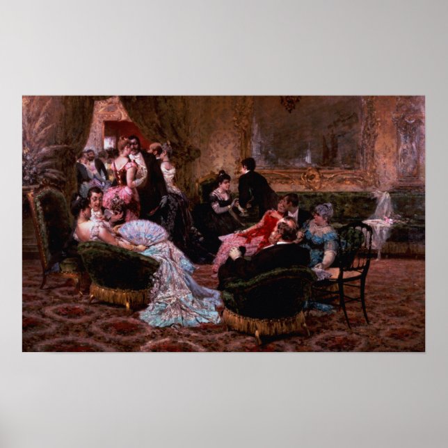 Poster Une Soirée Animée (Devant)