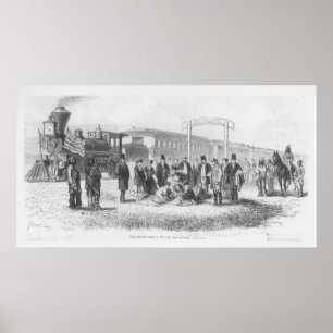 Poster Une station dans la prairie : Le 100th méridien