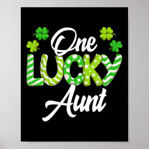 Poster Une Tante Chanceuse Shamrock Tante Irlandaise St P