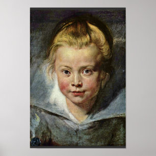 Poster Une Tête D'Enfant (Portrait De Clara Serena Rubens